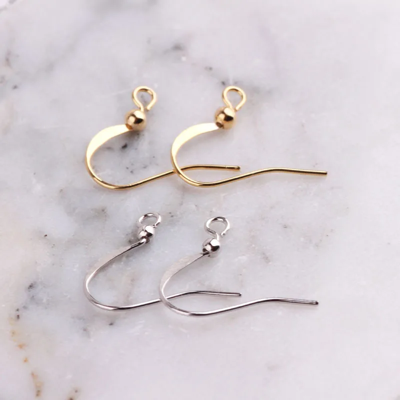 

10pcs Gold Silver Earrings Hooks Clasps DIY Drop Earrings Making Accessories Women Fashion Jewelry Findings High Quality