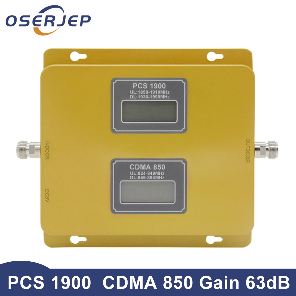 

OSERJEP PCS 1900 CDMA 850 Mobile Phone Signal Booster Network Booster Amplifier Lte Repeater Signal Booster 4g Cellphone
