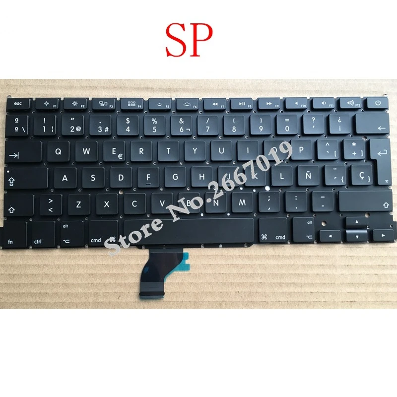 Испанский Новый для Apple Macbook Pro Retina 13 &quotA1502 замена клавиатуры ME864 ME865 ME866 SP