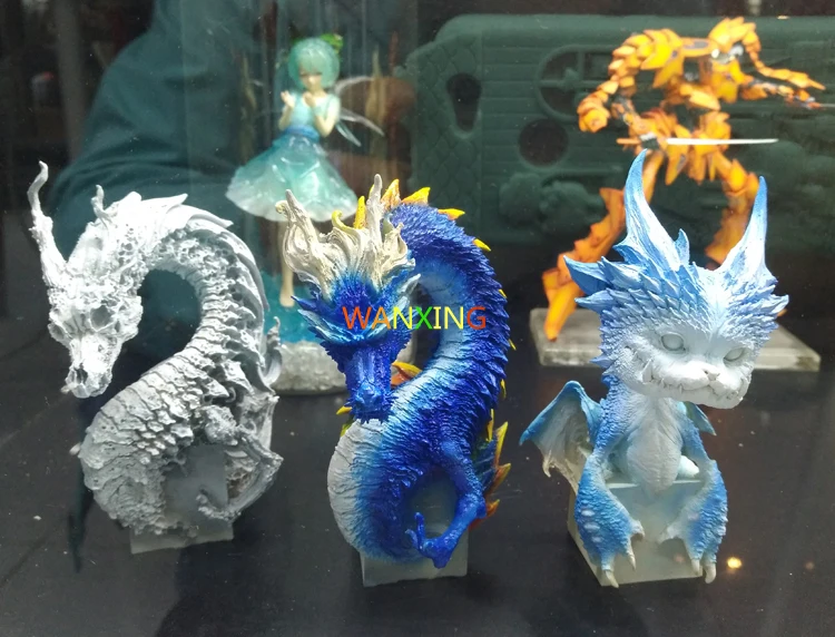 GK Demon Hunter серии Высокое качество Смола Модель игрушки Китай Дракон белая плесень коллекция для самостоятельного творчества декоративное