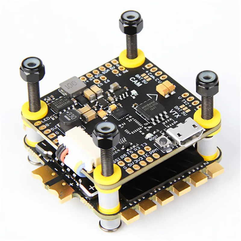 Новый Контроллер полета tмотор F4 и F55A PRO II 6S 4 в 1 BLHELI_32 ESC для гоночного