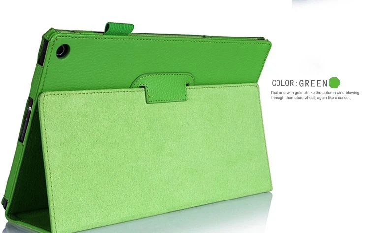 Флип-чехол из искусственной кожи для планшета sony Xperia Tablet Z Z1 10," SGP311 SGP312 SGP321 защитные кейсы-оболочки - Цвет: Зеленый