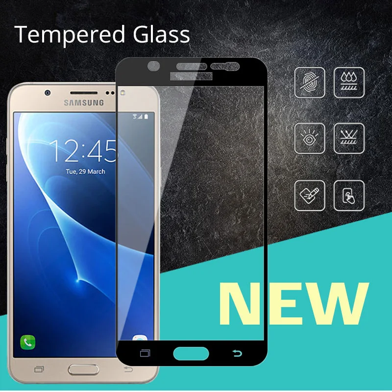 

For SamsungJ7 2016 Full Cover Film Screen Protector For Samsung Galaxy J7 2016 J710F Tempered Glass Protective Film J72016
