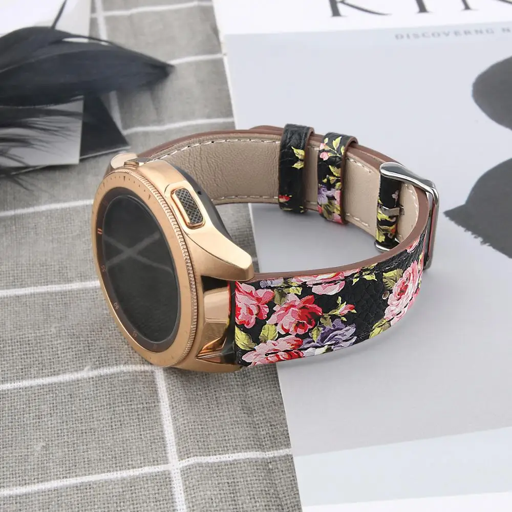 Ремешок из натуральной кожи для наручных часов сменный Браслет Samsung Galaxy Watch 42