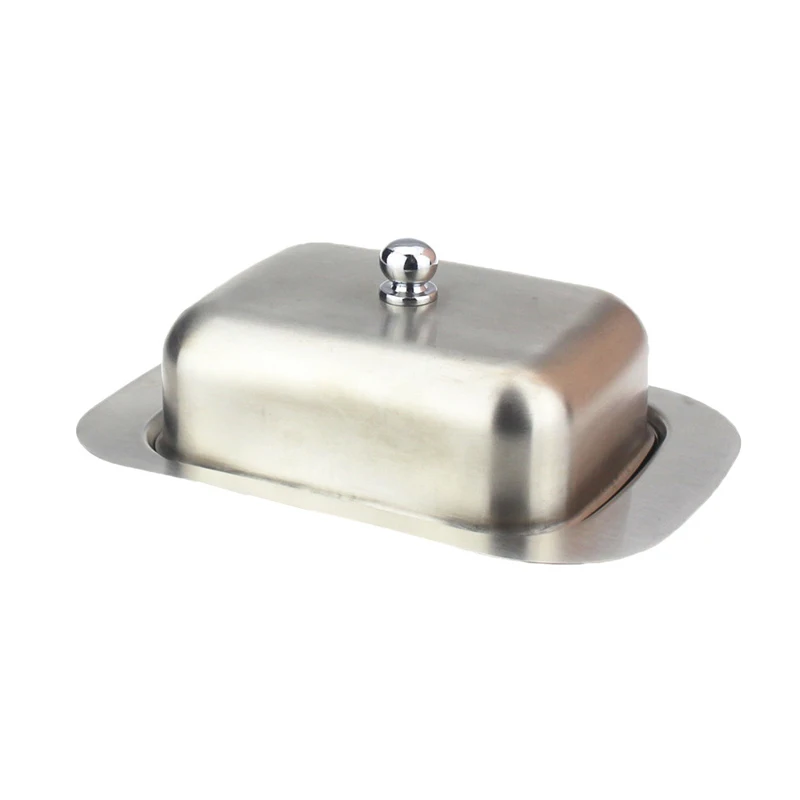 UPORS Stainless Steel Butter Box with Easy to Hold Lid