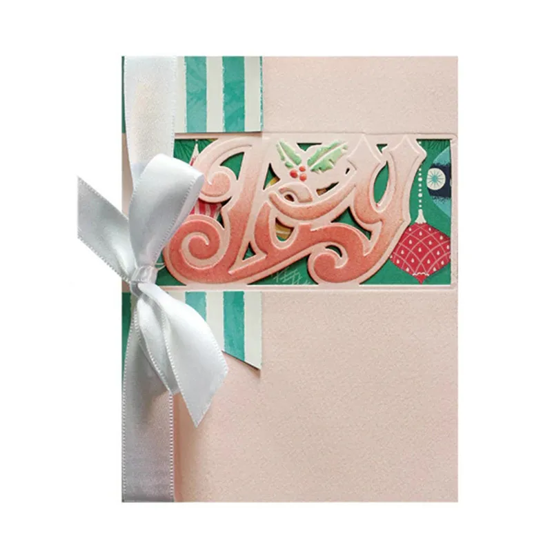 

1 Pcs/lot Metal Cutting Dies Scrapbooking For Card Making DIY Embossing Cuts New Craft Pattern Letter JOY Elements