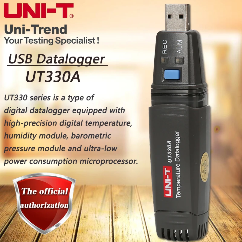 UT330A High Accuracy USB Temperature Data Logger Mini Size USB Recording Logger for Testing Temperature Humidity Pressure 