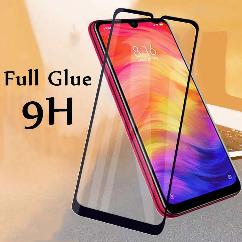 

Screen Protector Glass For Xiaomi Redmi 7 Tempered Glass Full Glue Cover For Xiaomi Redmi Note 7 Pro Protective Glass Film