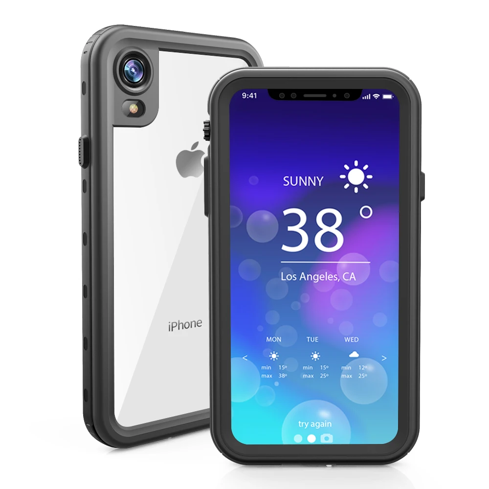  PC Cover For iPhone X XS XR XS MAX Waterproof Case For Samsung S8 S9 Plus Note 8 Note 9 Underwater Sealed Capas For iPhone X    (16)