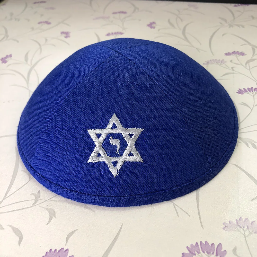 Buy LINEN KIPOT, KIPPOT, KIPPAH CAPS, YARMULKES, CIPA