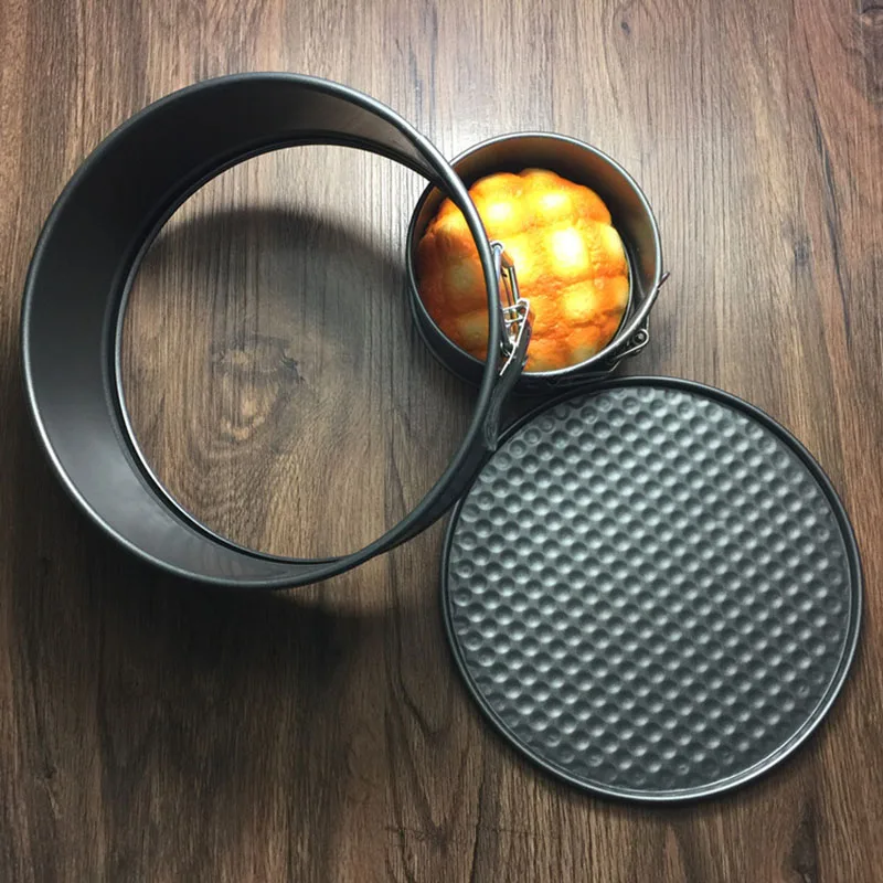 

7 Inch Round Cake Baking Tools Quality Non-stick Bottom Cheese Mousse Carbon Steel Circular Mold Bakeware Oven Supplies