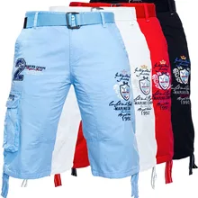 ZOGAA мужские короткие летние модные мужские шорты для отдыха с принтом прямые тренировочные брюки уличная одежда для бега спортивные шорты с поясом