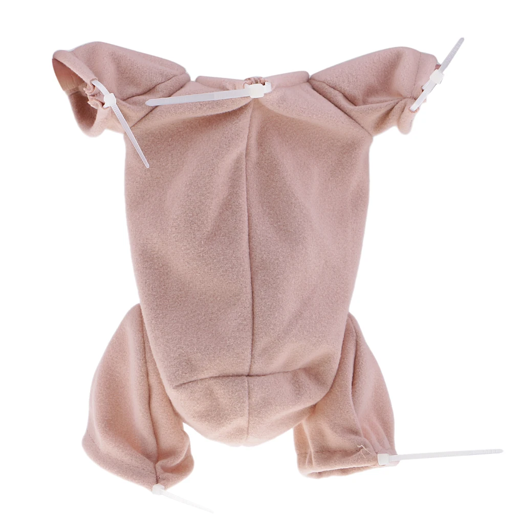 20 inch Newborn Baby Doll Supply Suede Cloth Body For Reborn 3/4 Arm Full Leg Doll Kit Khaki Reborn Baby Supplies Accessories