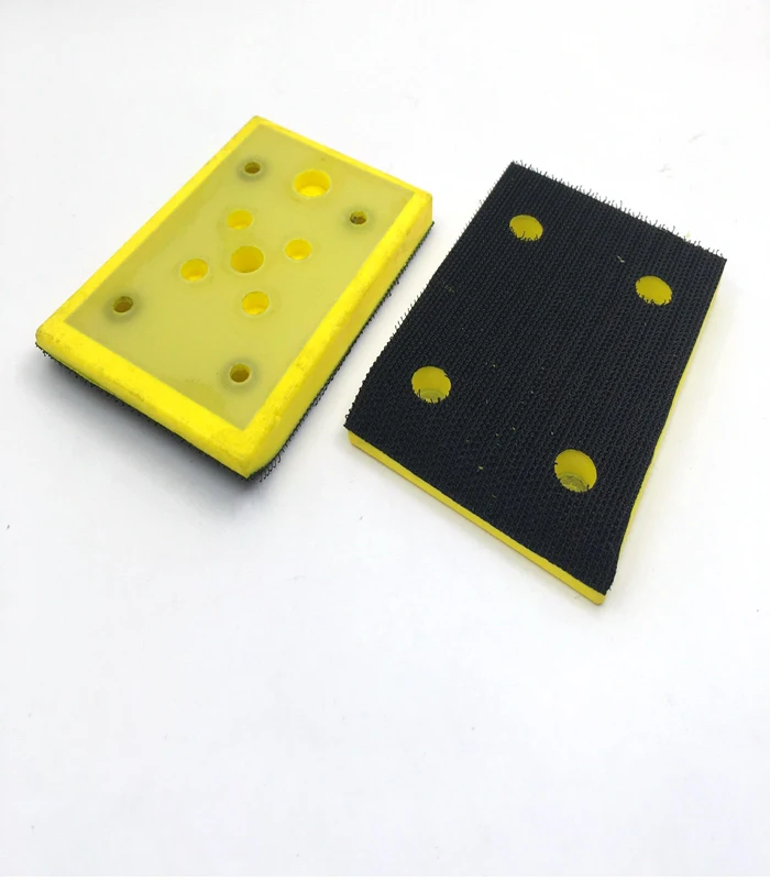 

1pc Pneumatic Tools Air sander Polisher Rectangle Pads 3 Inch Velcro And Leather surface