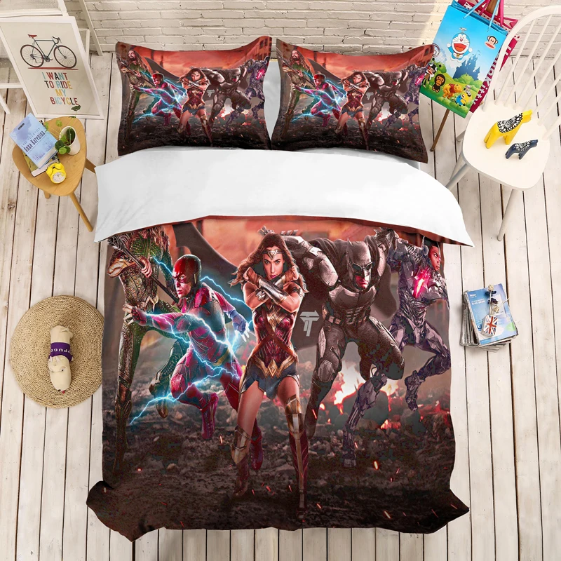 Marvel The Avenger Bedding Set Justice League Superman Duvet Covers Bed Set Comforter Bedding Set Bedclothes Bed Linen No Sheet Buy At The Price Of 27 25 In Aliexpress Com Imall Com