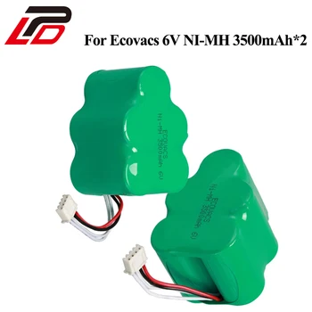 

2pcs/lot 6V 3500mAh NI-MH Replacement Cleaner Battery for Ecovacs Deepoo D73 D76 D62 D63 D65 D66 D68 D77 D79 TD710