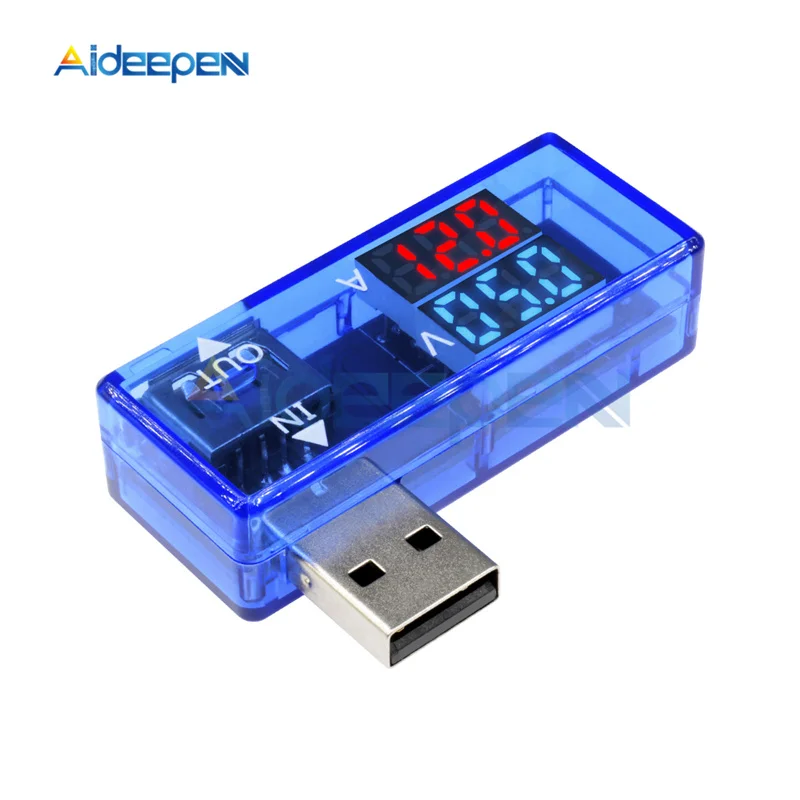 

Smart Electronics 2 in 1 Digital USB Mobile Power Charging Current Voltage Tester Meter Mini USB Charger Doctor Voltmeter Ammete