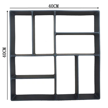 

Cement Paving Mould Plastic Road Brick Tile Maker Garden Villa Pavement Concrete Path Paver Molds