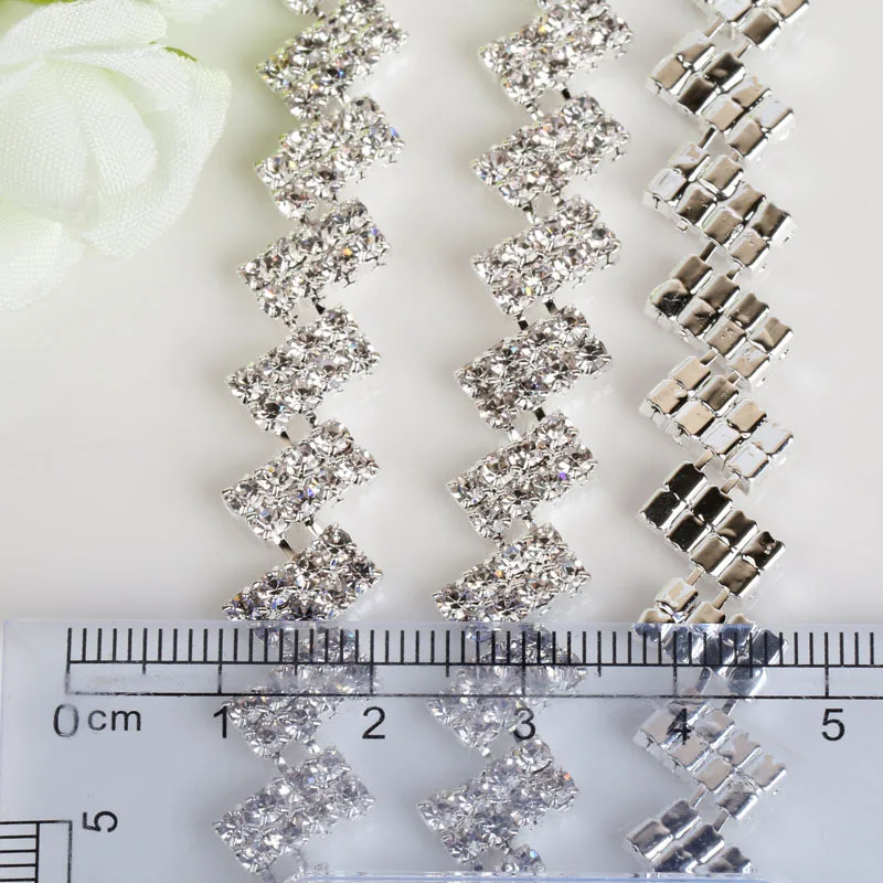 Sparkle New Style Welding Claw Plated T Fancy Diamond Chain Sparkle New Style Welding Claw Plated T Fancy Diamond Chain Diy Wedding Dress Headwear Handmade Decoration Accessories In Craft Supplies From