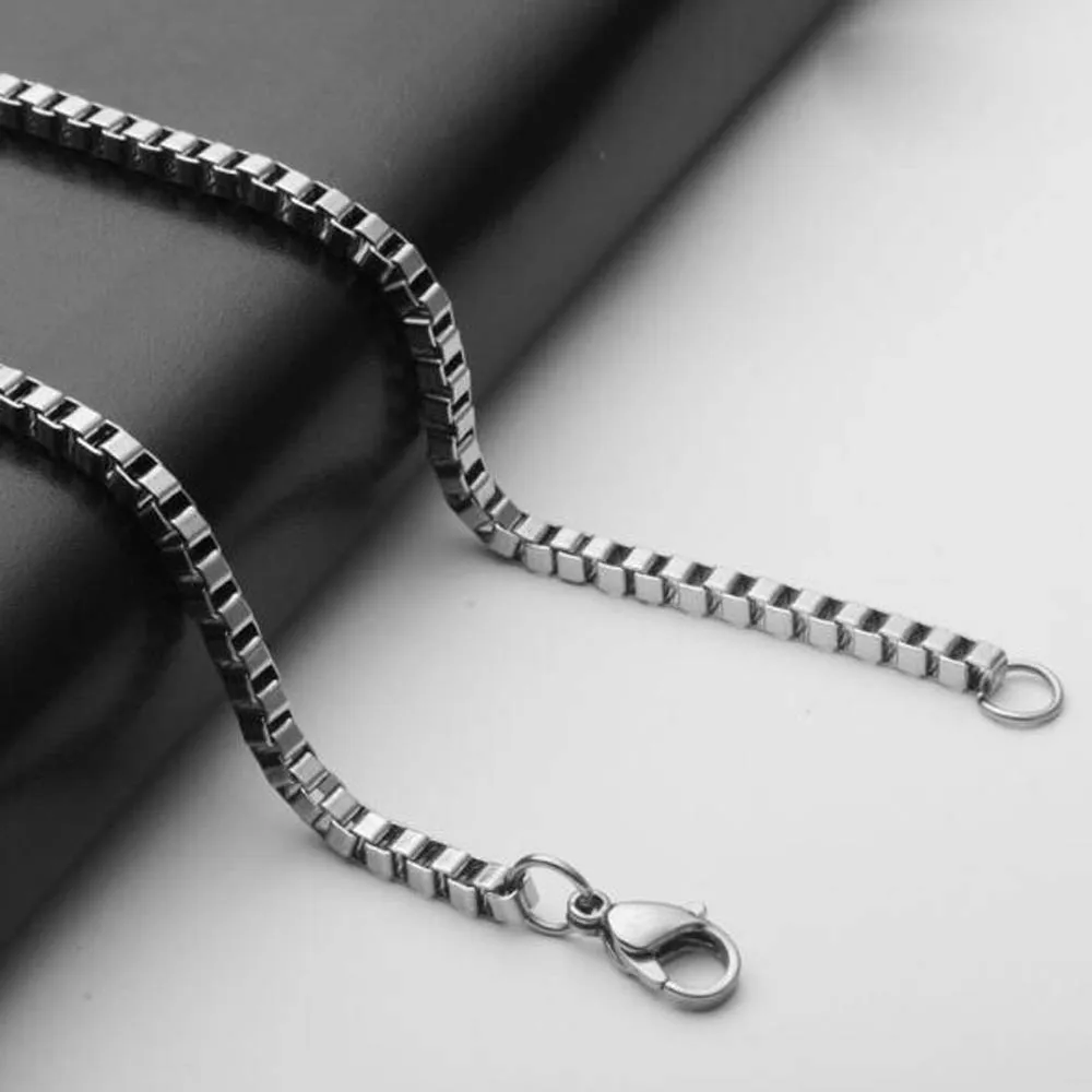 10pcs/lot High Quality Stainless Steel Chain Waterproof Men Curb Link