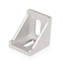 20Pcs 2020 Corner Fitting Angle Aluminum 20 X 20 L Connector Bracket Fastener Match Use 2020 Industrial Aluminum Profile A02