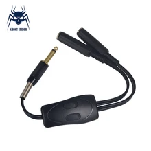 Новейший зажим для татуировки, двойной интерфейс, адаптер, кабель для преобразования, двойной переключатель управления, подключение для тату-машины, источник питания