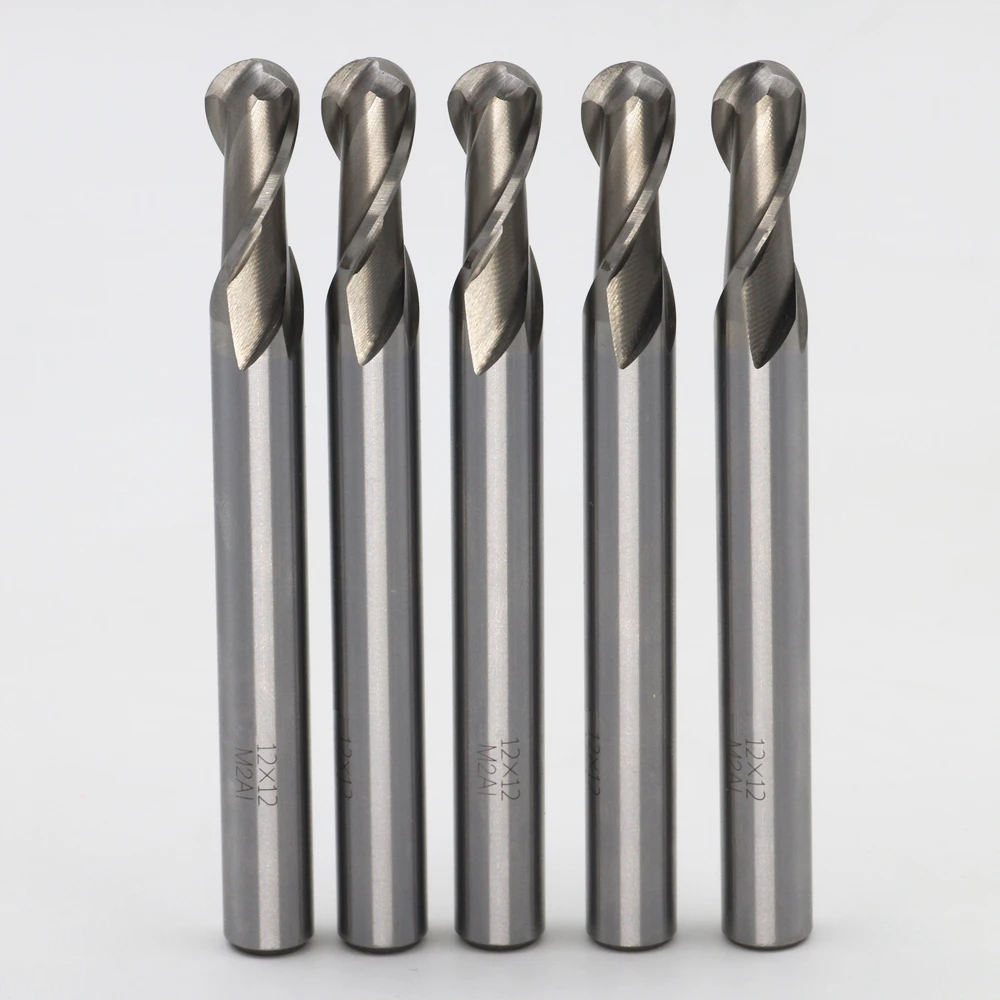 

Free shipping. 5 / bag.Head: R6.Ball milling cutter, the material is M2AI, computer ball milling, Ball-cutter, R6*12*26*120mm