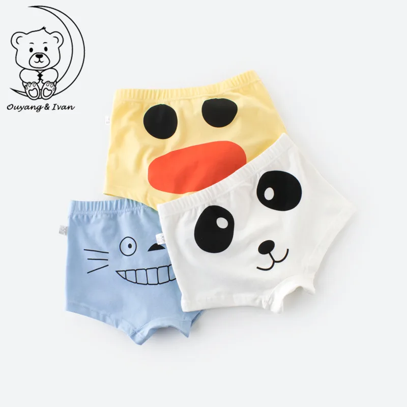 Boys Boxer 3Pcs/lot Baby Underwear Kids Panties Cartoon Rubber Duck Car
