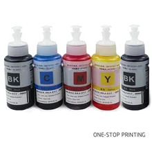 5 шт. 70 мл заправка чернила для принтера для epson L100 L200 L211 L301 L303 L351 L358 L551 L558 L355 L800 L801 пигментные чернила для epson Принтеры