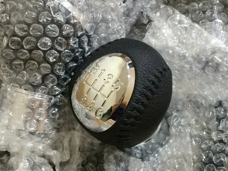 New-Black-Leather-6-5-Speed-Manual-Transmission-Handball-Gear-Shift-Knob-For-Mazda-6-Mazda