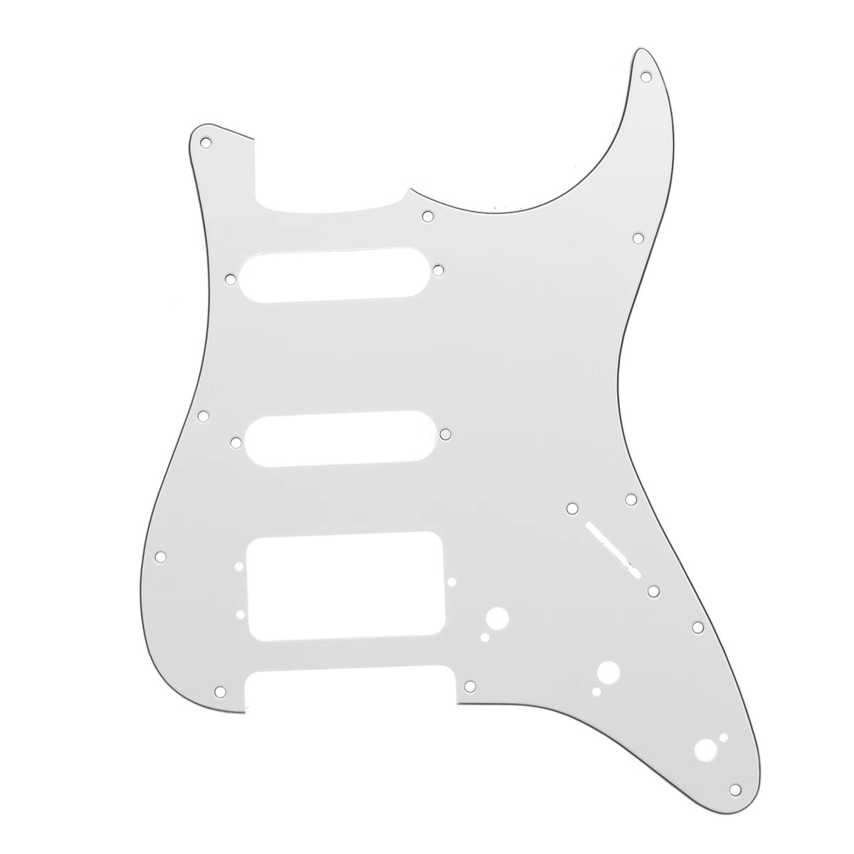 Электрогитара загруженная Накладка для США/MEX для Fender Для Stratocaster Strat 3 Ply HSS - Цвет: Белый