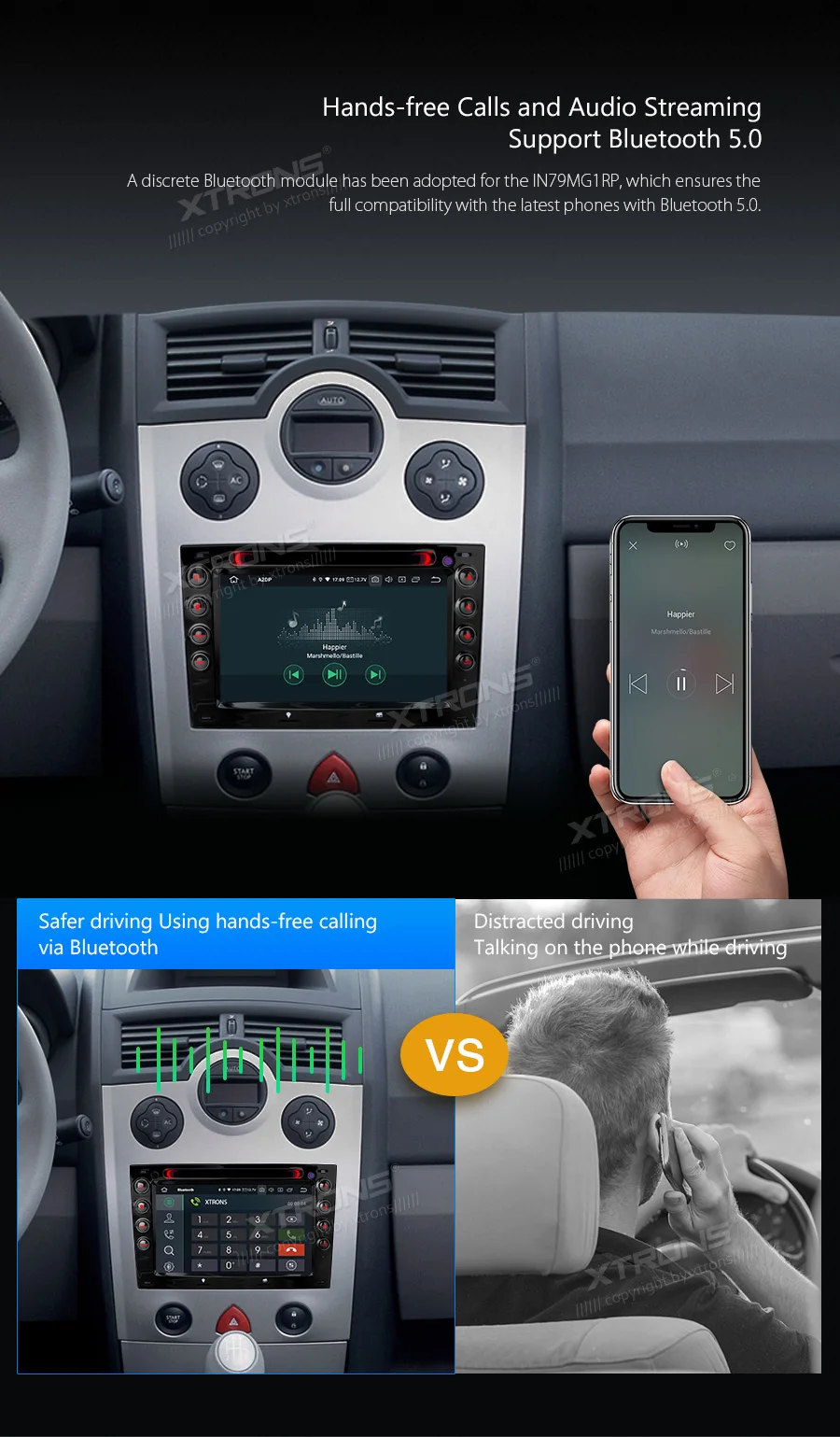 Discount 7" Android 9.0 OS Car DVD Multimedia Navigation GPS Radio for Renault Megane 2002-2009 with External DAB+ Receiver Box Support 12