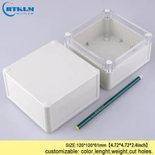 Ящик для проекта водонепроницаемый распределительный ящик пластиковый корпус для электронного проекта открытый ящик инструмент «сделай сам» чехол 120*120*61 мм