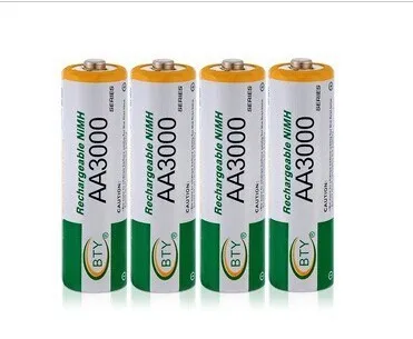 8x AA 3000 1,2 V Quanlity аккумуляторная батарея AA 3000mAh BTY Ni-MH 1,2 V аккумуляторная батарея 2A Baterias Bateria Batterie 3000