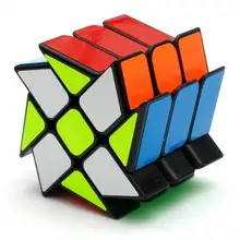 YJ колеса ветра Неравные 56 мм 3x3x3 Литые Покрытием magic cube Puzzle Кубы Укрепить Кубо кубик cubo magico куб Игрушки Подарок кубик рубика