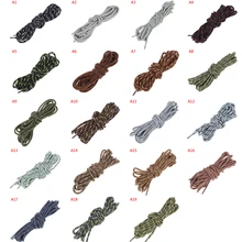 2 пары круглые полосатые двойные цветные шнурки для мужчин и женщин унисекс Шнурки Кожаные Ботинки Шнурки уличные спортивные шнурки для кроссовок