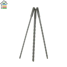 3PC Rotary Hammer Drill Set SDS Plus Deep Double Flutes for Concrete Wall Brick Block Masonry