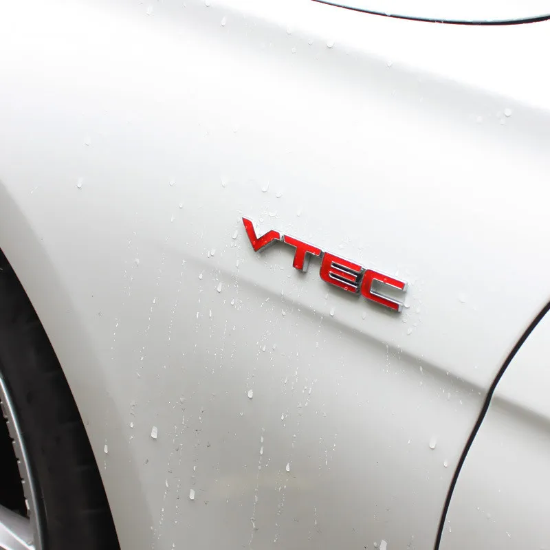 LARATH VTEC значок Логотип 3D автомобильный Стайлинг Металлическая Наклейка для переоборудования крыло задний багажник для Honda Civic Accord Odyssey Spirior CRV Fit
