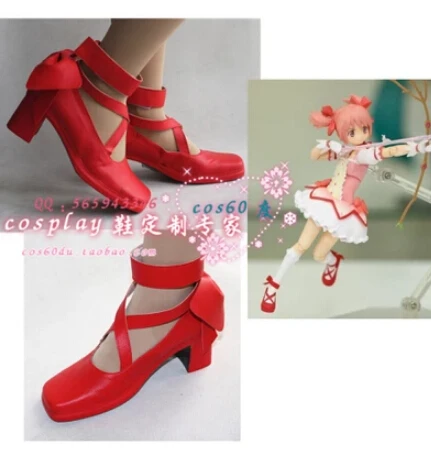

New version Anime Puella Magi Madoka Magica cosplay costume  kaname madoka lolita punk party boots  customized single shoes