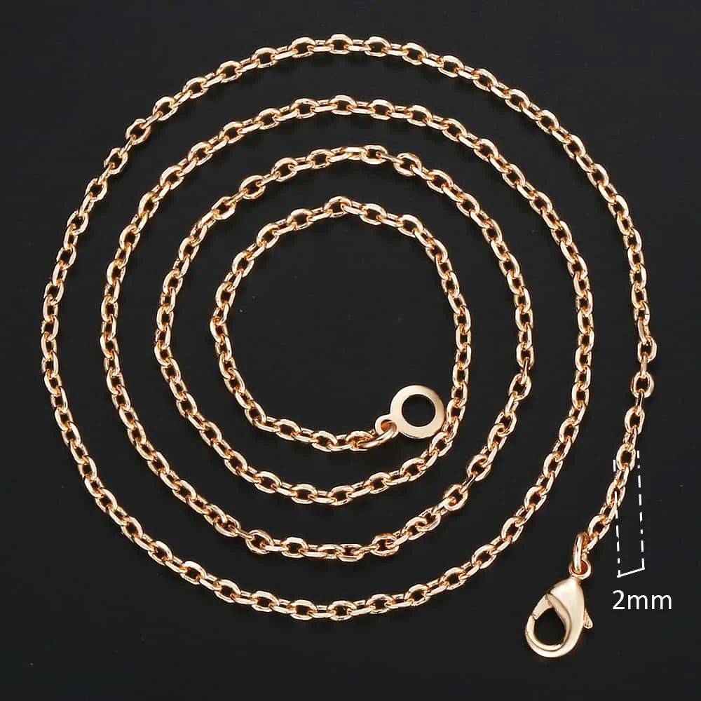 Персонализированное ожерелье для женщин и мужчин 585 розовое золото Venitian Curb Улитка Foxtail звено цепи ожерелье модное ювелирное изделие 50 см 60 см CNN1 - Окраска металла: CN14