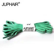 JUP1-12Pair Apple green Reflective Flat Shoelaces Luminous Safety Shoelaces Not Visible Cords Fashion Sneakers Basketballs Laces