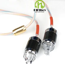 HIFIboy Hi End Hifi Audio Power Cable Power Cord with American Standard Plug 4 square AC