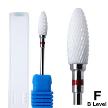 Тонкая белая пуля керамические сверла для ногтей Маникюр Педикюр Электрический Маникюрный станок аксессуары инструмент