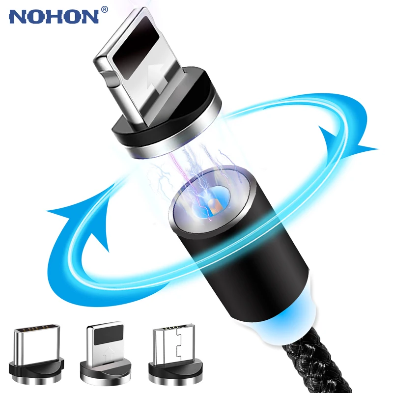 

1m 2m Magnetic Cable Micro USB Type C Fast Charger Magnet Data Type-C Microusb For iPhone Samsung Huawei Xiaomi LG Android Cord