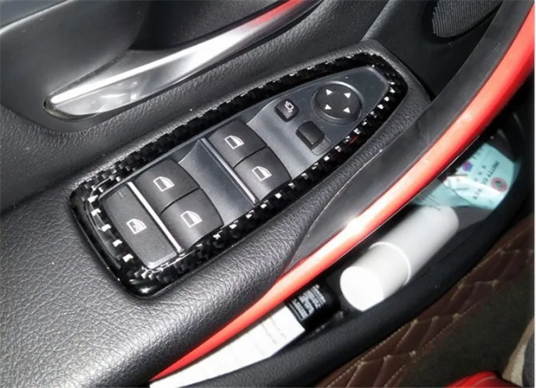 For BMW F20F21F30F341 Series 2 Series 3 Series gt carbon fiber window lift panel accessories (3)