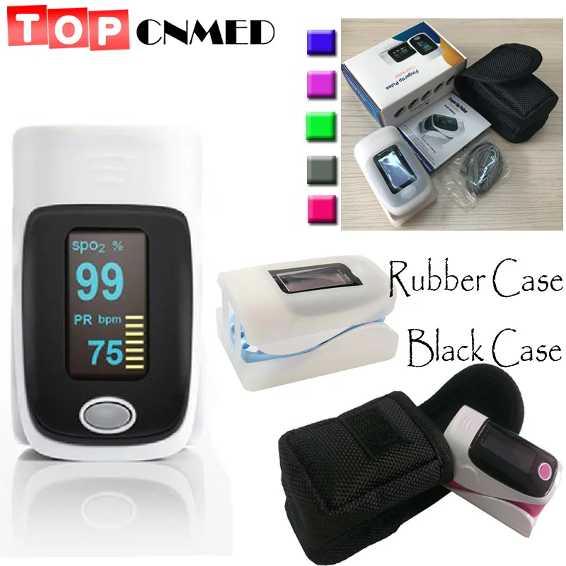 Buy TOPCNMED Rubber & Black case Oximetro De Dedo