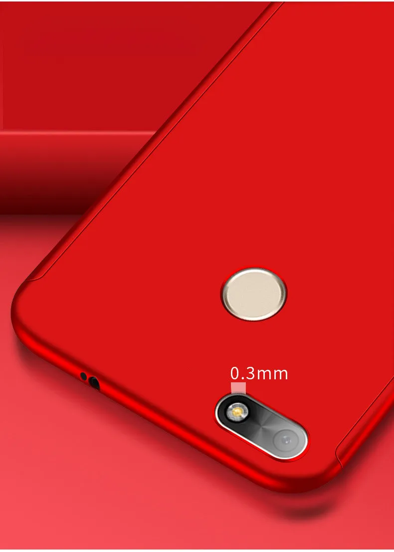 360 degree full hard case for Huawei y9 2018 honor 7c pro 7a pro 08