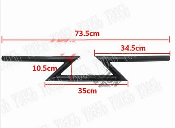 

7/8" 22MM Motorcycle Drag Handlebars Z Bars For Honda Shadow Spirit Sabre Aero ACE Steed VLX 400 600 1100 DLX VTX1300 1800