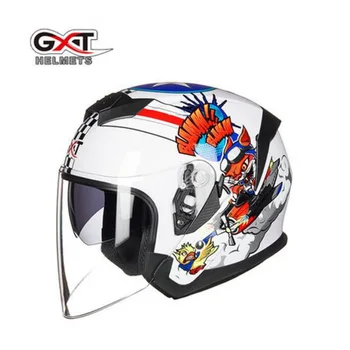 

women GXT G526 dual visor dirt biker helmets men electric motorcycle MOTO bicycle scooter safety helmet headpiece