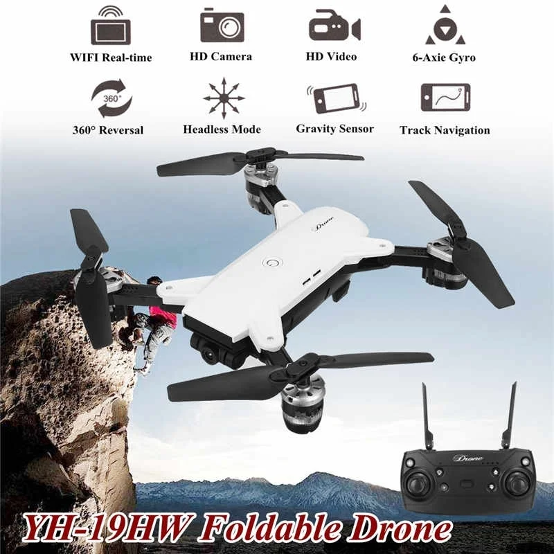 

G-sensor Drone 720P Wide Angle WiFi FPV Camera Foldable helicopter 2.4GHz High Quality Quadcopter